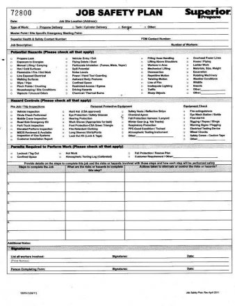 12075-2  JOB SAFETY PLAN BOOK