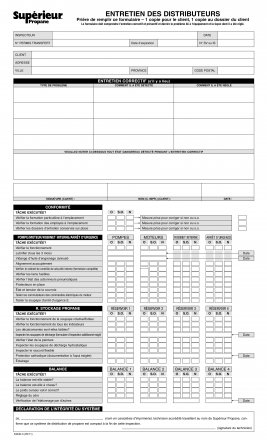 34040-3 ENTRETIEN DES DISTRIBUTEURS