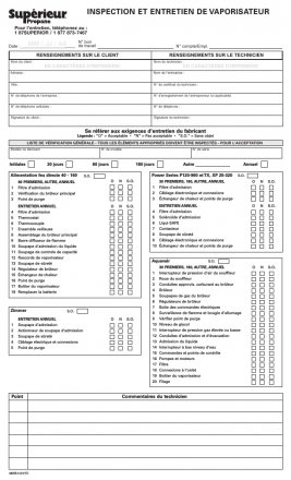 34055-3 INSPECTION ET ENTRETIEM DE VAPORISATEUR