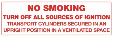 37081-2 DECAL NO SMOKING - TURN OFF ALL SOURCES