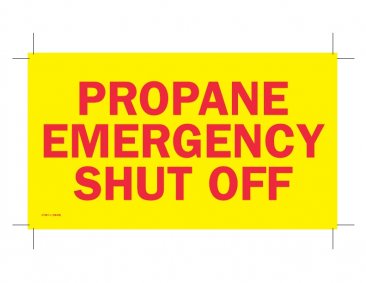 37087-2 ESV SHUT OFF METAL SIGN ENG