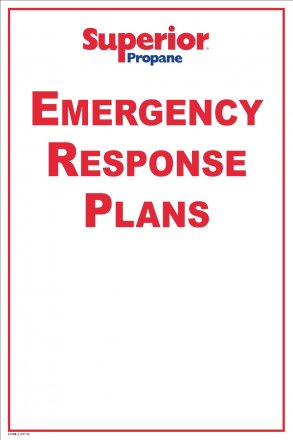 37088-2 EMERGENCY RESPONSE PLANS SIGN ENGLISH