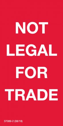 37089-2 DECAL- NOT LEGAL FOR TRADE "' WIDE X 4"IN HIGH