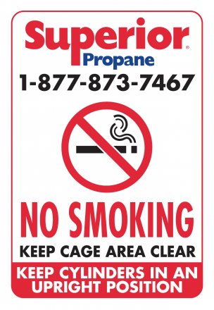 37090-2 COMMERCIAL CYLINDER CAGE SIGNS 18" X 26"