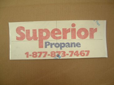 37164-2  39" SUPERIOR PROPANE DECAL