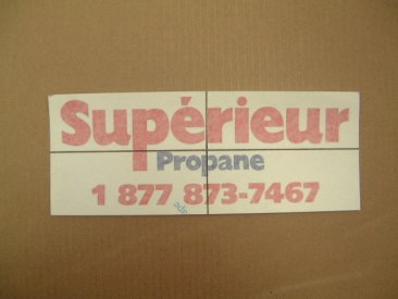 37165-3 AUTOCOLLANT 66" SUPERIEUR PROPANE