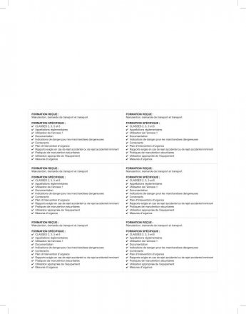 41008-3 CERTIFICAT DE FORMATION - TRANSPORT DE MARCHANDISES DANGEREUSES