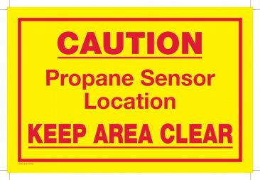 37095-2 PROPANE SENSOR SIGNS