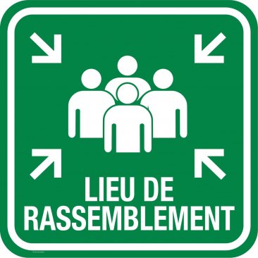 37102-3 MUSTER POINT SIGN -FRENCH