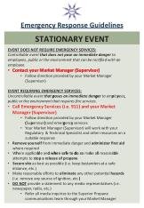 STC 202010B STITTICO LAMINATED EMERGENCY RESPONSE QUICK GUIDE