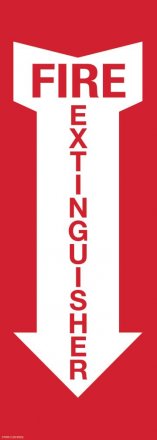 37099-2 FIRE EXTINGUISHER SIGN-ENGLISH