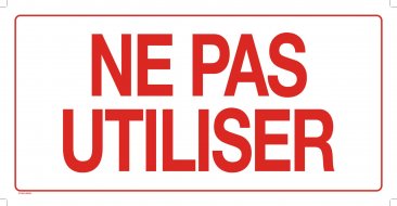 37109-3 NE PAS UTILISER SIGN - FR