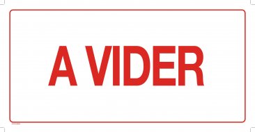 37107-3 A VIDER METAL SIGN FR