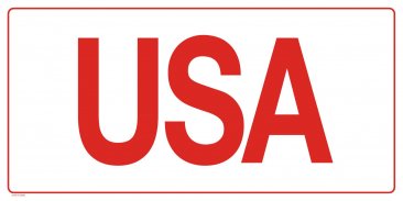 37104-4 11 3/4 X 23 3/4 USA METAL SIGN