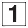 37115-4 NUMBER '1' DECAL 12" X 12"