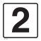 37116-4 NUMBER '2' DECAL 12" X 12"