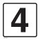 37118-4 NUMBER '4' DECAL 12" X 12"