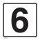 37120-4 NUMBER '6' DECAL 12" X 12"