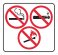 37083-4 DECAL - NO SMOKING / NO VAPING / NO FLAME