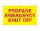 37087-2 ESV SHUT OFF METAL SIGN ENG