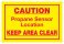 37095-2 PROPANE SENSOR SIGNS