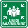 37102-3 MUSTER POINT SIGN -FRENCH