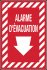 37101-3 EVACUATION ALARM SIGN-FRENCH