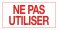 37109-3 NE PAS UTILISER SIGN - FR