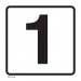 37115-4 NUMBER '1' DECAL 12" X 12"