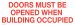 37075-2 DOORS MUST BE OPEN  ENGLISH DECAL