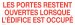 37075-3 LES PORTES DOIVENT ETRE OUVERTES