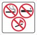37083-4 DECAL - NO SMOKING / NO VAPING / NO FLAME