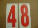 51098-4 AUTO CURB/POLE RED NUMBER