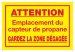 37095-3 CAUTION PROPANE SENSOR LOCATION SIGN - FRENCH