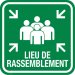 37102-3 MUSTER POINT SIGN -FRENCH